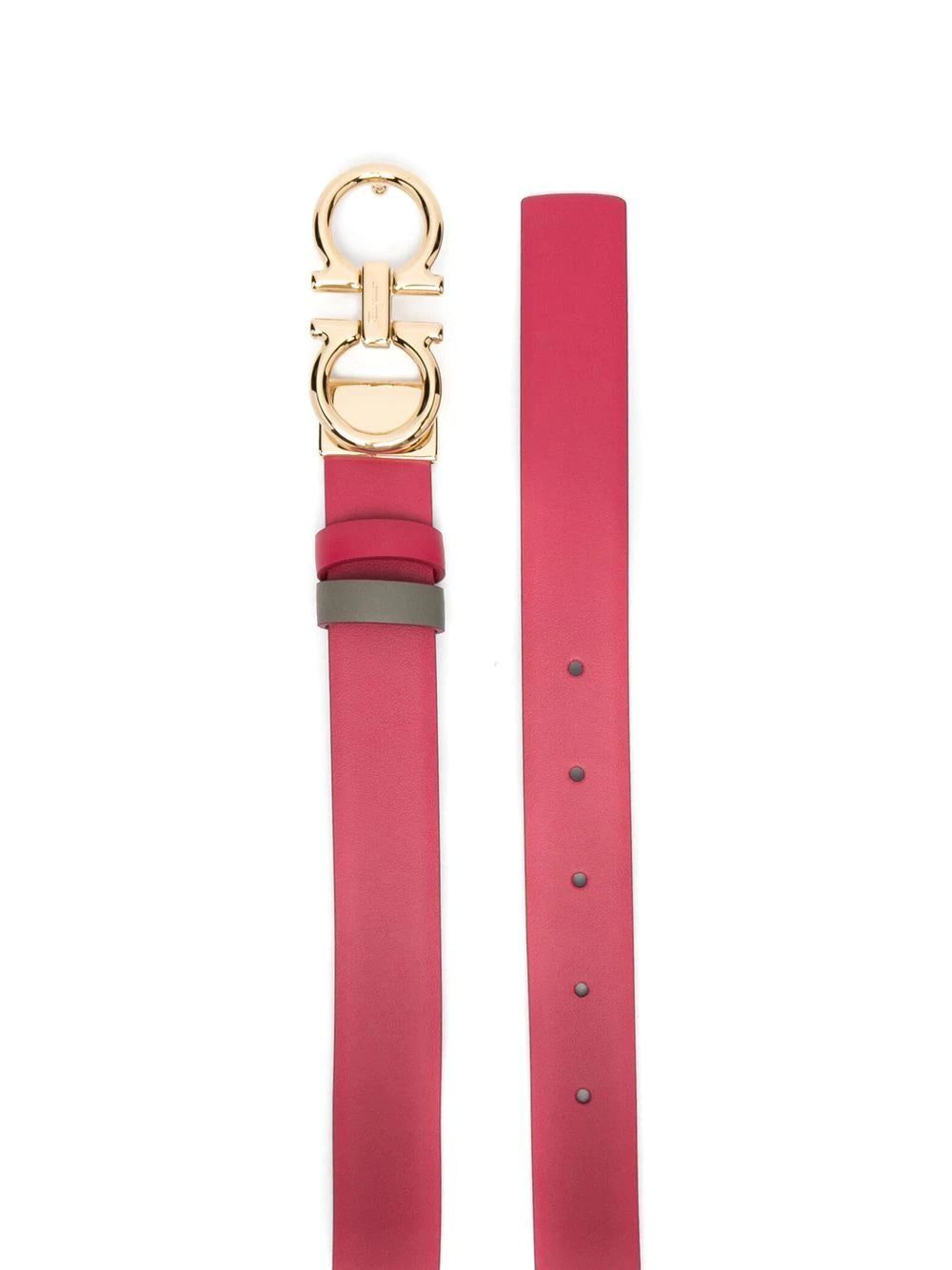 Ferragamo logo-plaque leather belt - Image 2