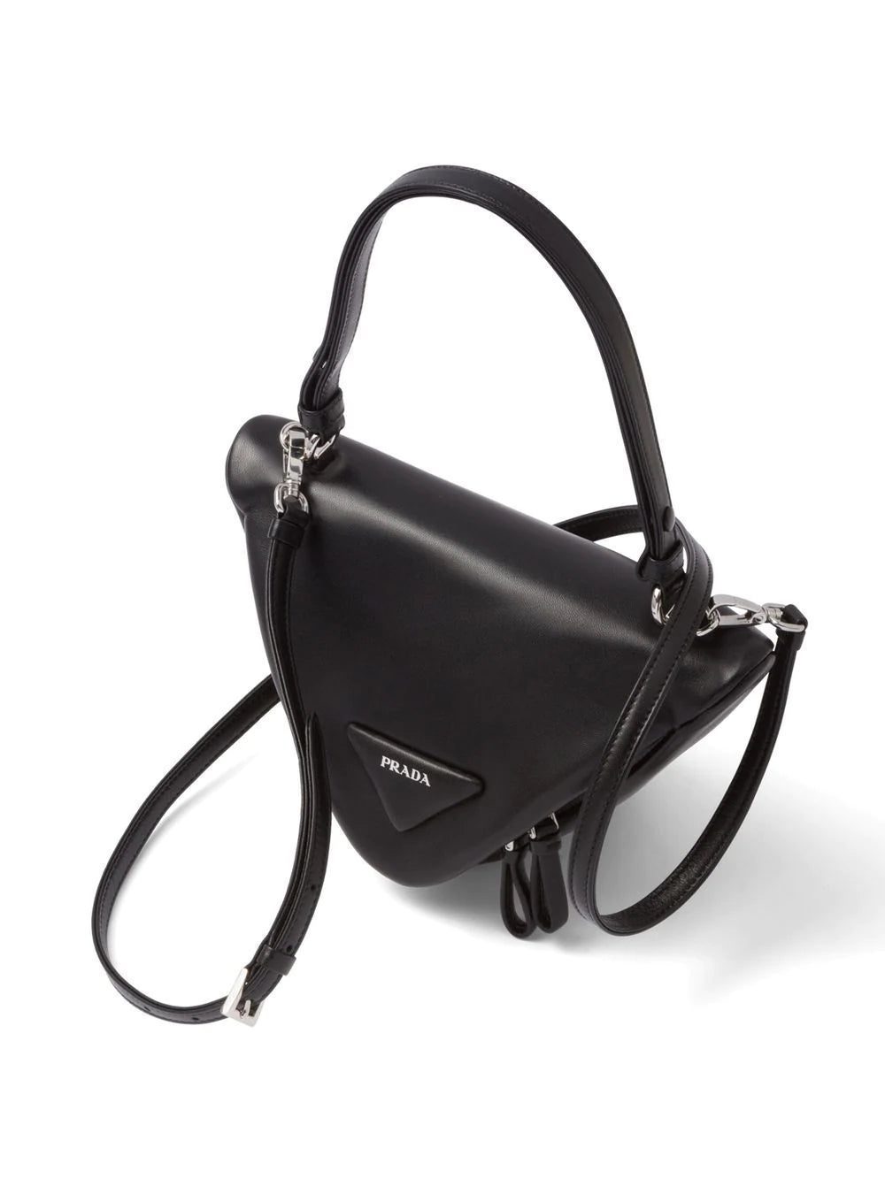 Prada Triangle leather tote bag - Image 3