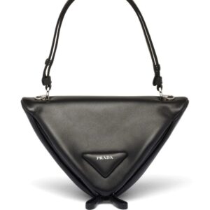 Prada Triangle leather tote bag