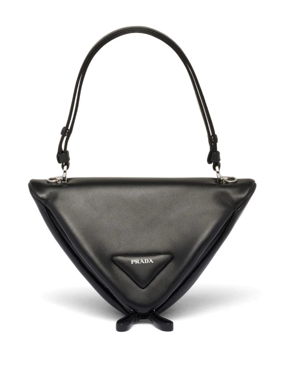 Prada Triangle leather tote bag