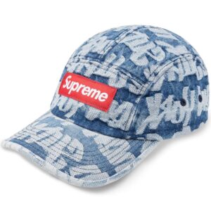 Supreme jacquard denim camp cap