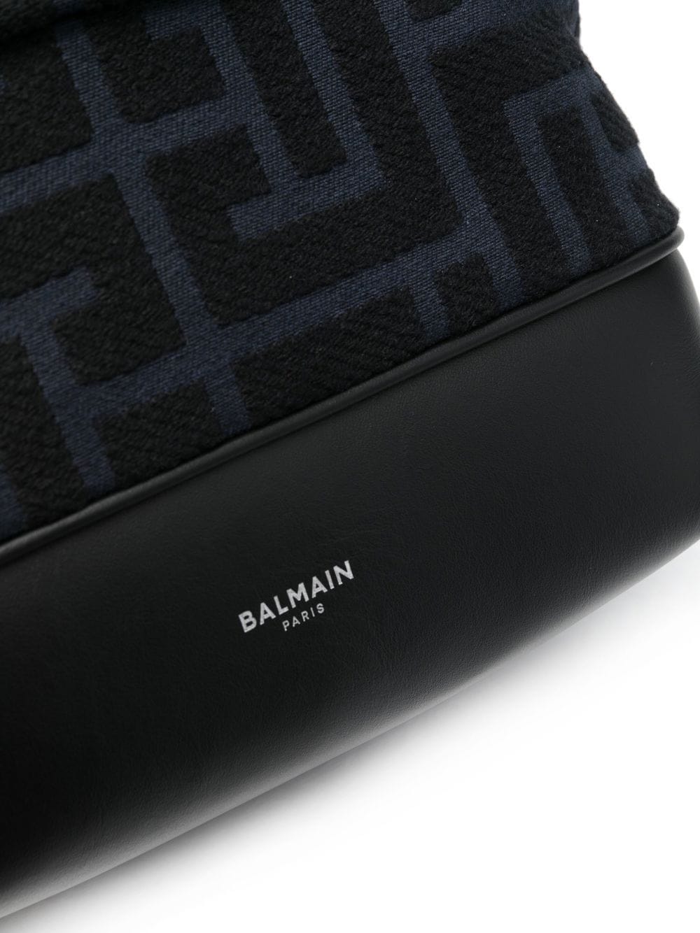 Balmain textured monogram-print backpack - Image 4