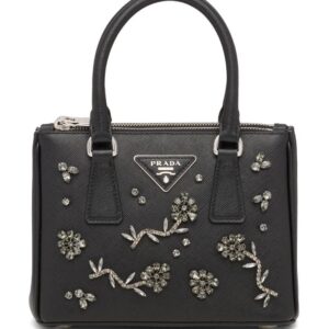 Prada Galleria crystal-embellished mini bag