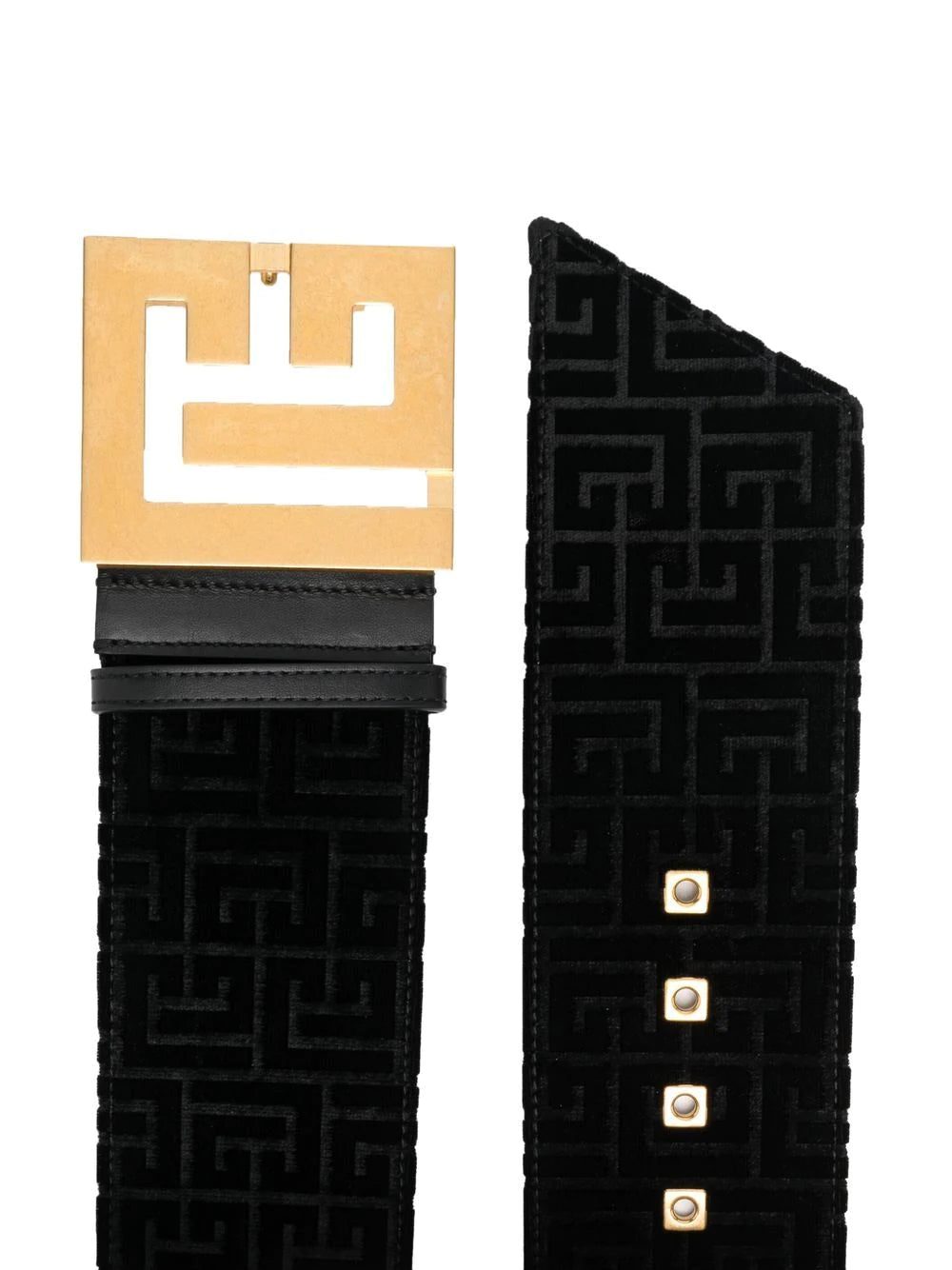 Balmain logo-buckle monogram belt - Image 2