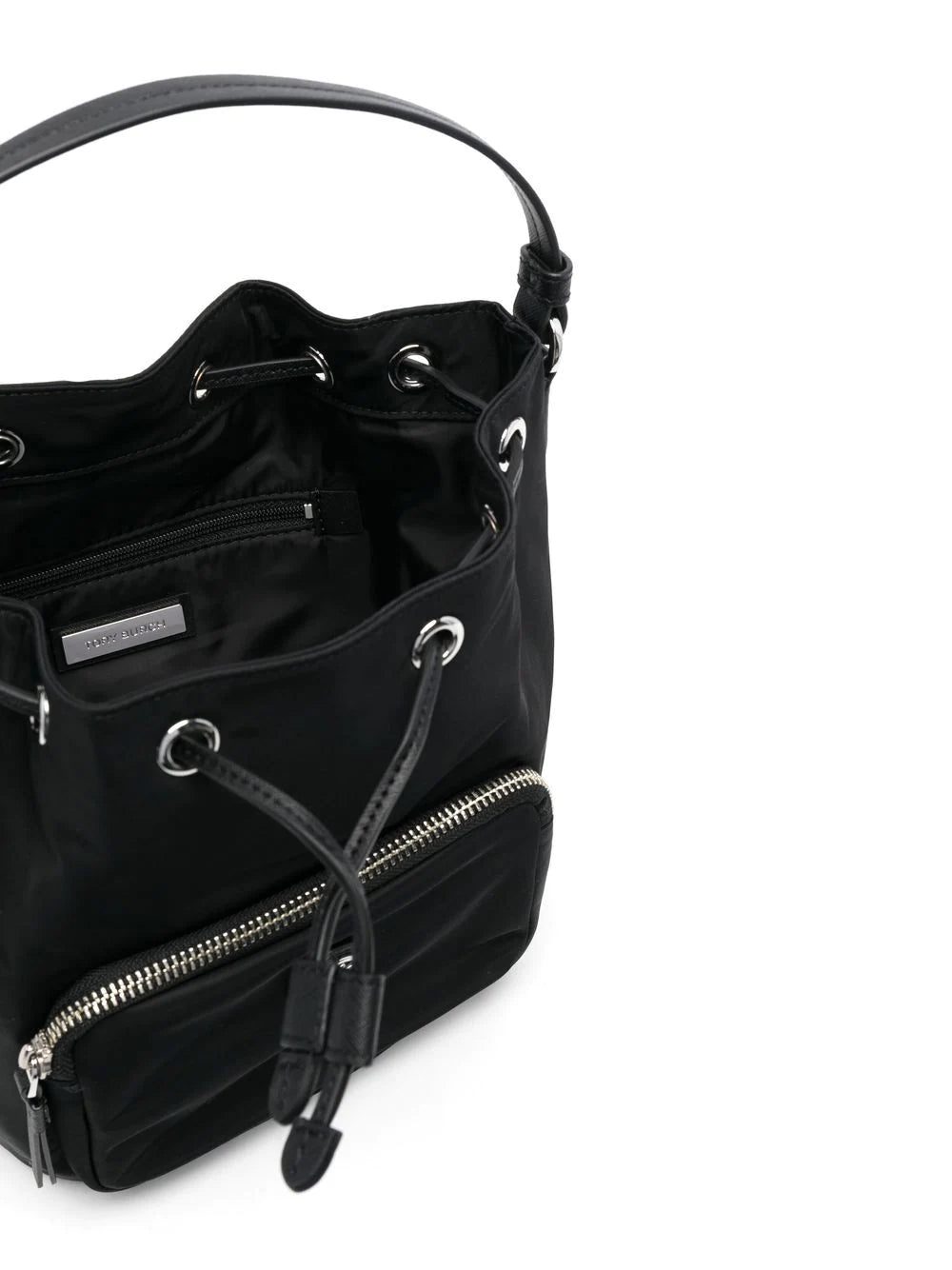 Tory Burch logo-plaque bucket bag - Image 4