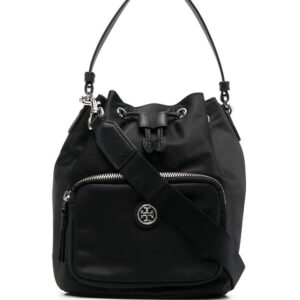Tory Burch logo-plaque bucket bag