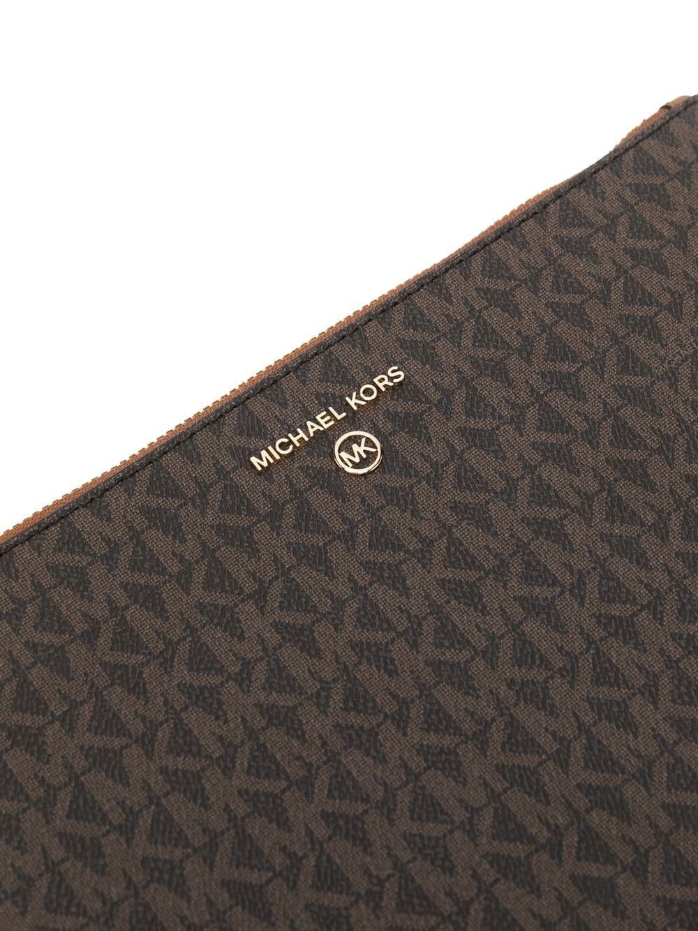 Michael Michael Kors monogram-pattern clutch bag - Image 4