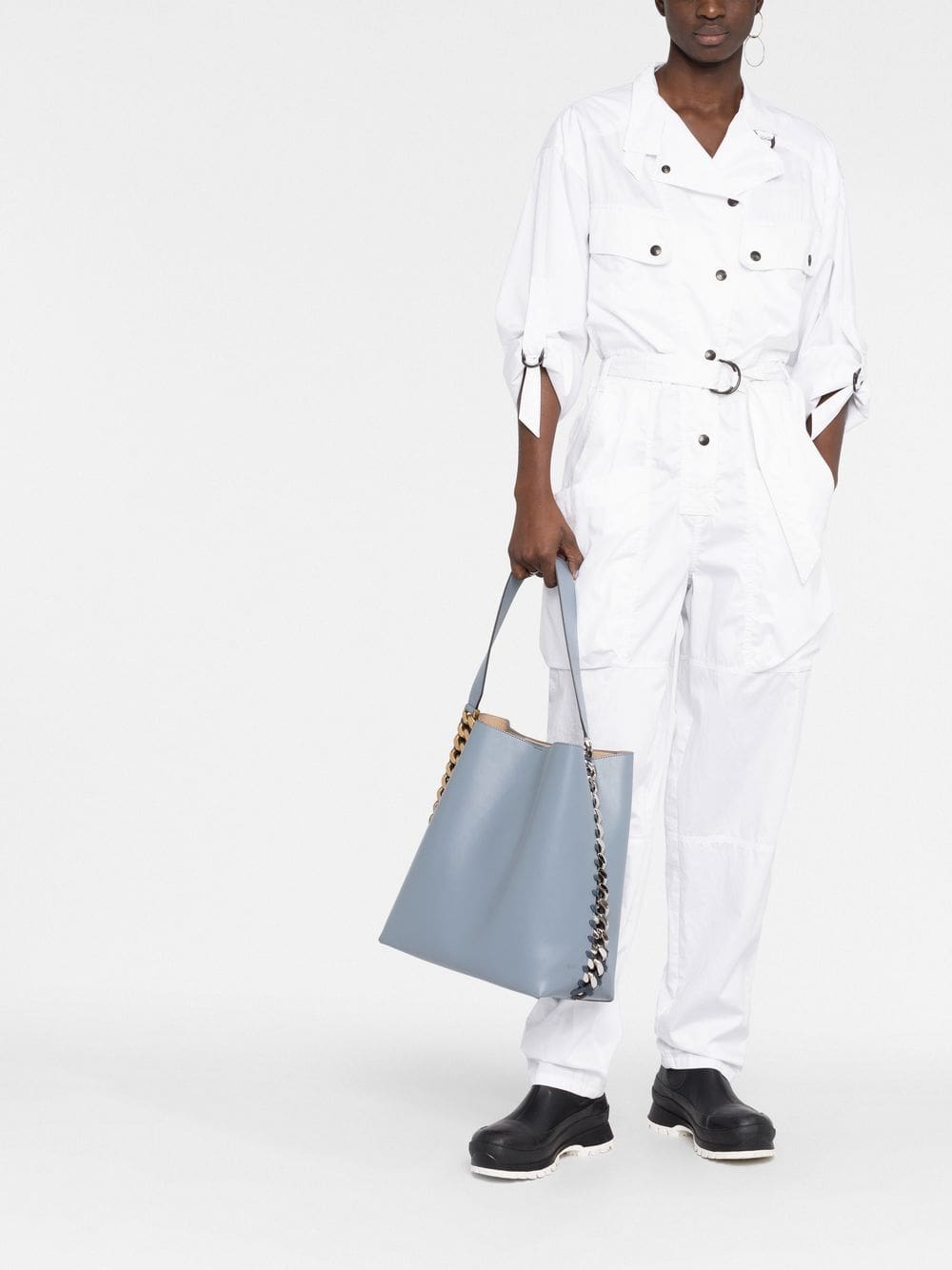 Stella McCartney Frayme chain link-trim tote bag - Image 2