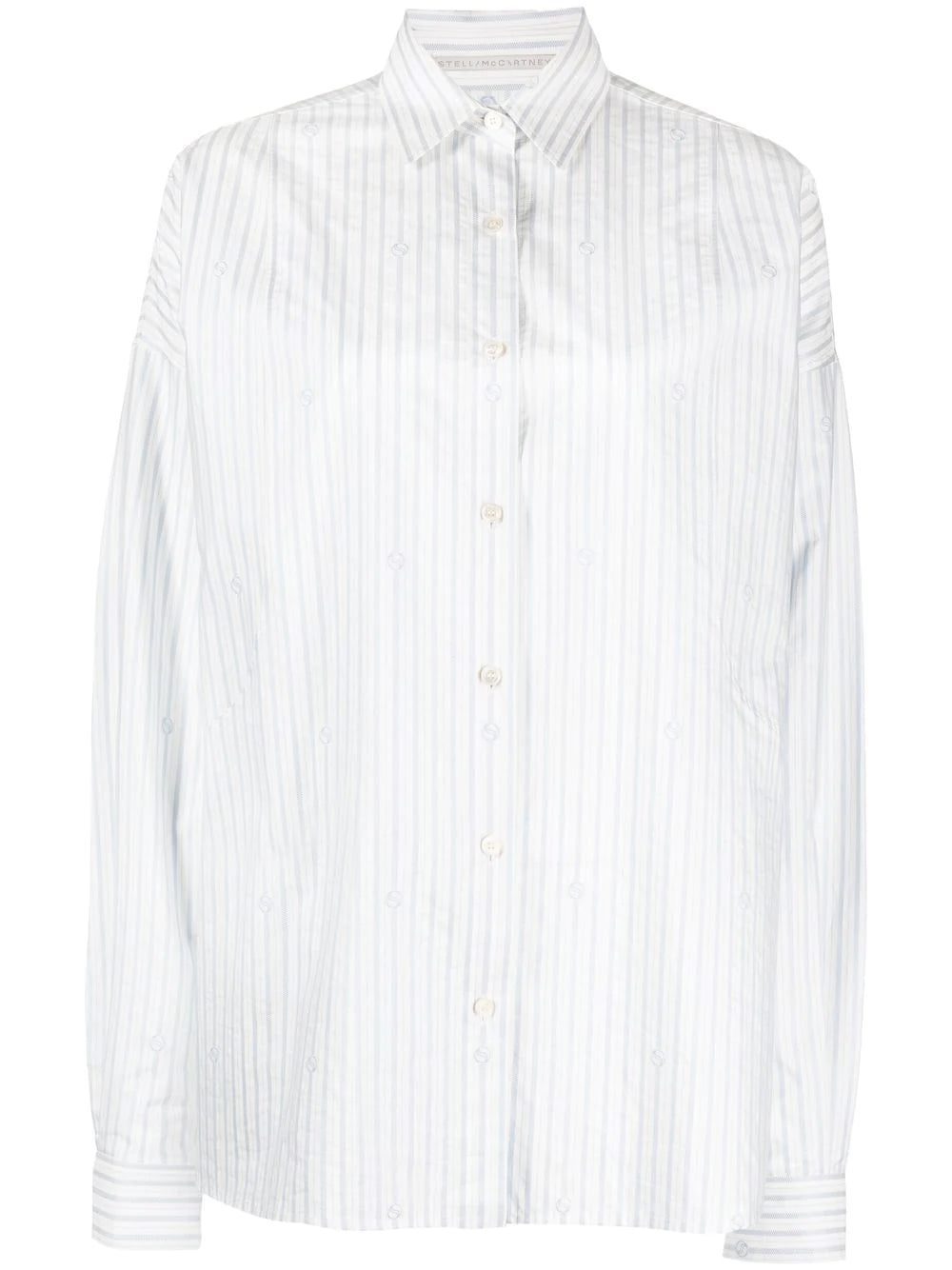 Stella McCartney stripe-print long-sleeved shirt