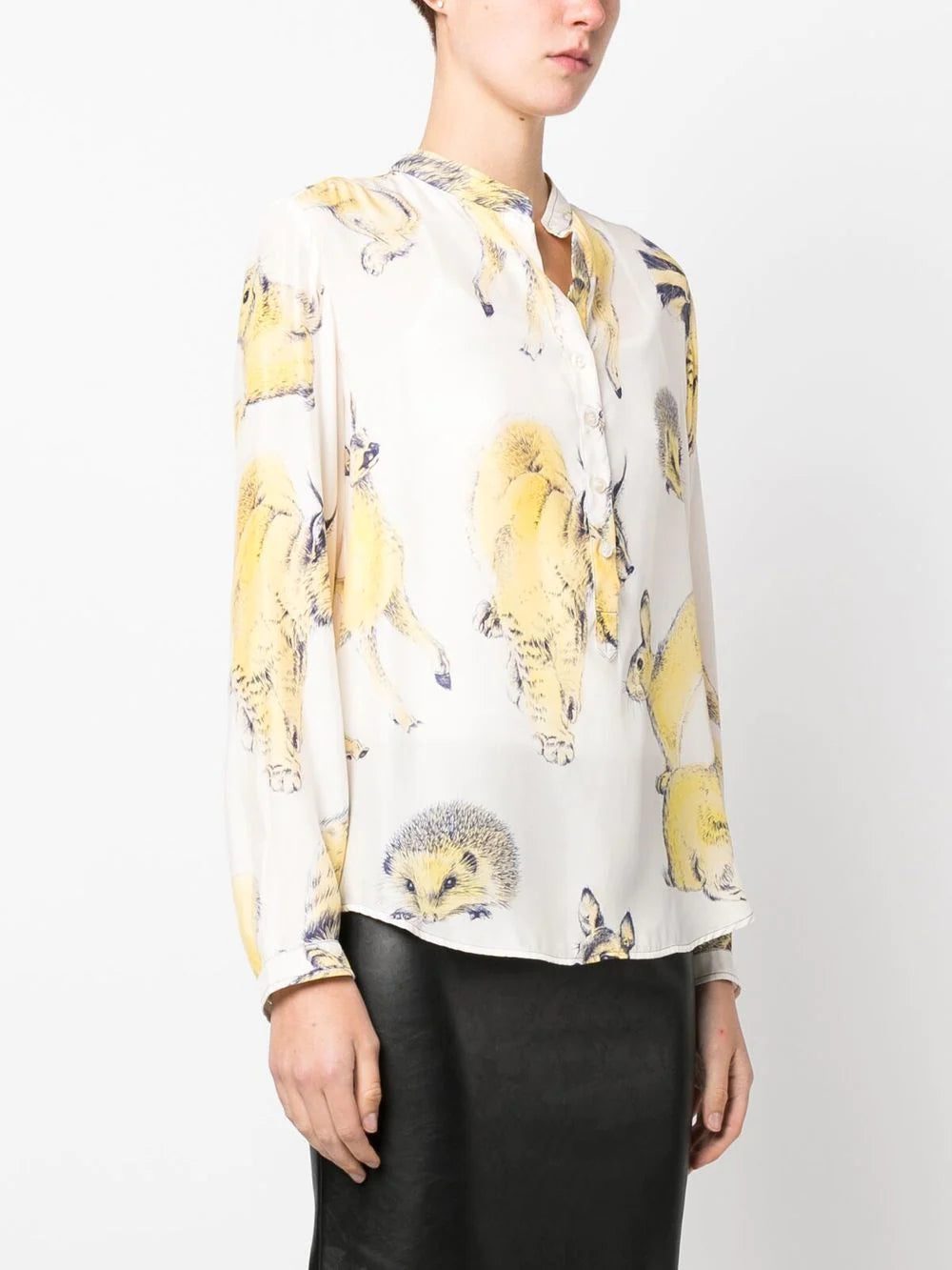 Stella McCartney Rewild Fauna print silk shirt - Image 3