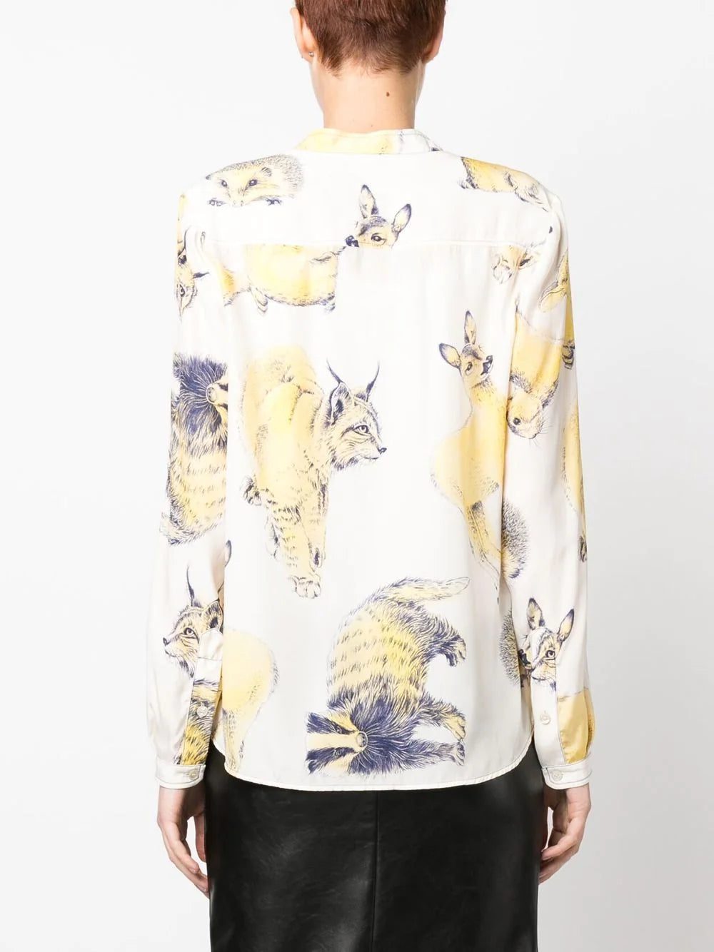 Stella McCartney Rewild Fauna print silk shirt - Image 4