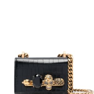 Alexander McQueen micro Jewelled Satchel bag