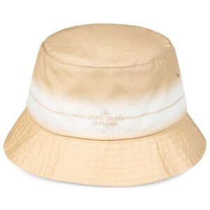 Supreme x Stone Island stripe-detail crusher hat