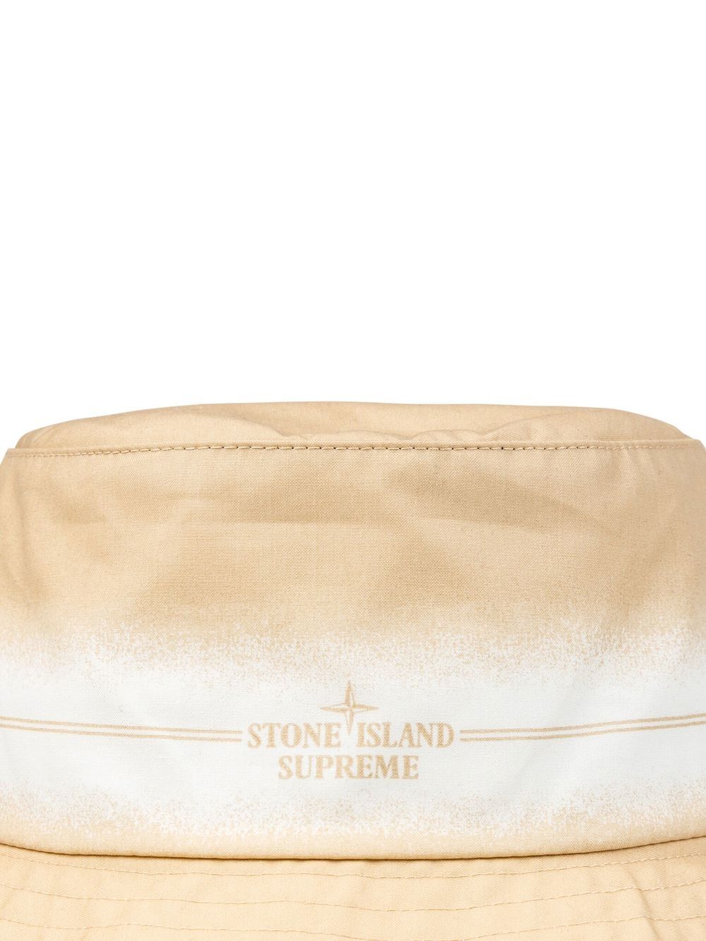 Supreme x Stone Island stripe-detail crusher hat - Image 2