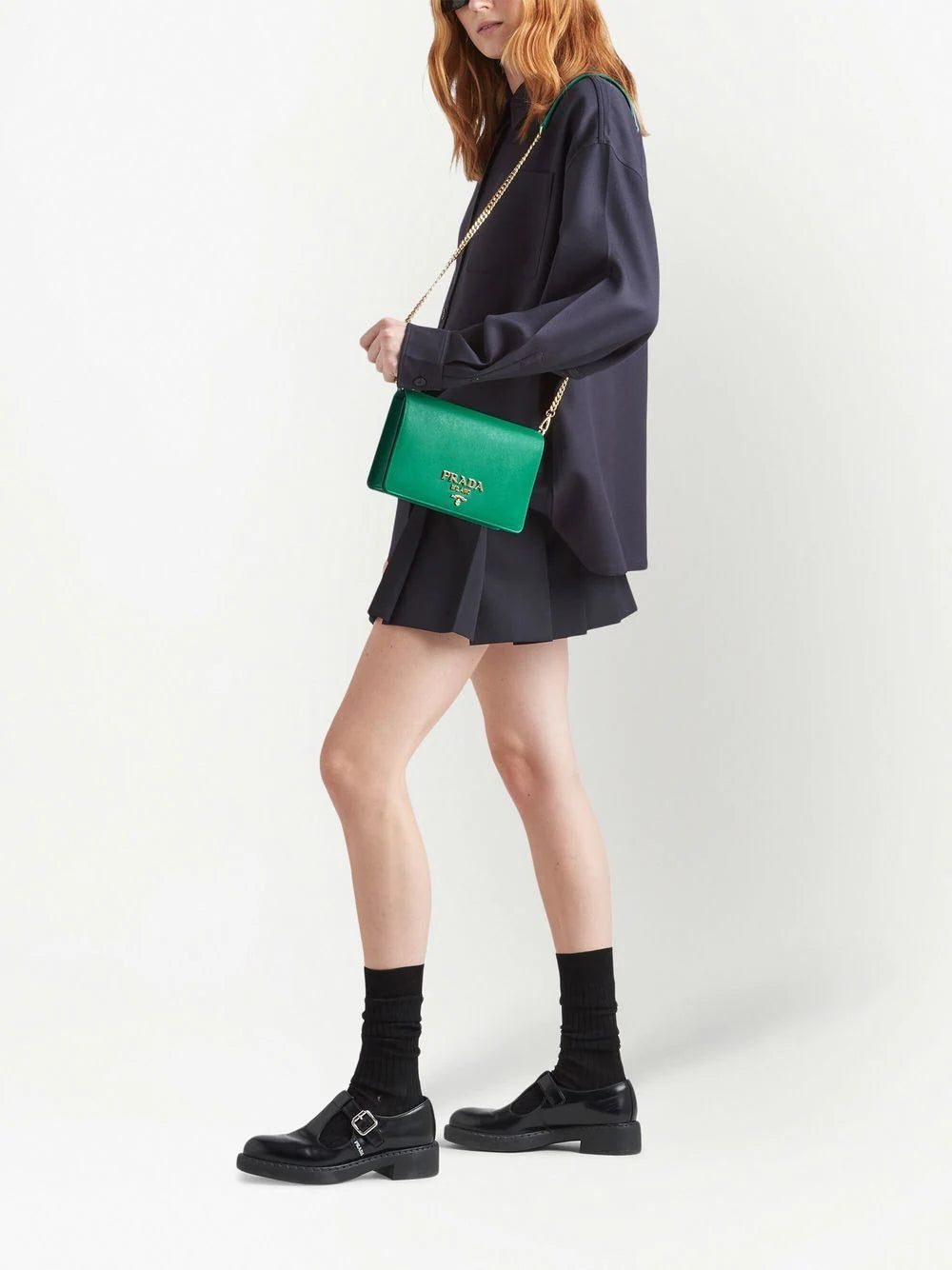 Prada logo-plaque shoulder bag - Image 2