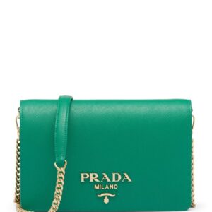 Prada logo-plaque shoulder bag
