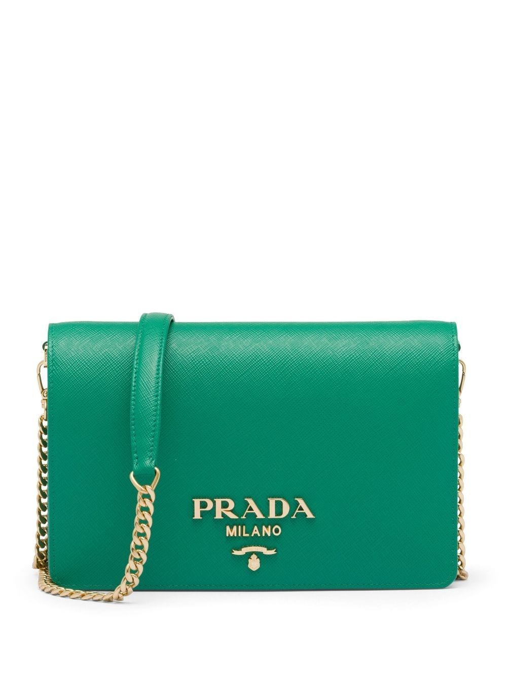 Prada logo-plaque shoulder bag
