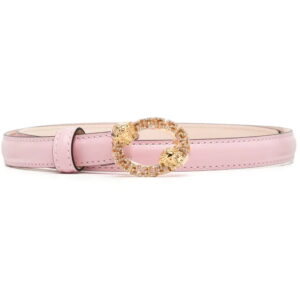 Versace  Medusa crystal-embellished leather belt