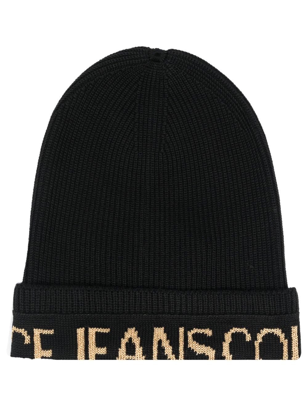 Versace Jeans Couture ribbed-knit wool-blend beanie