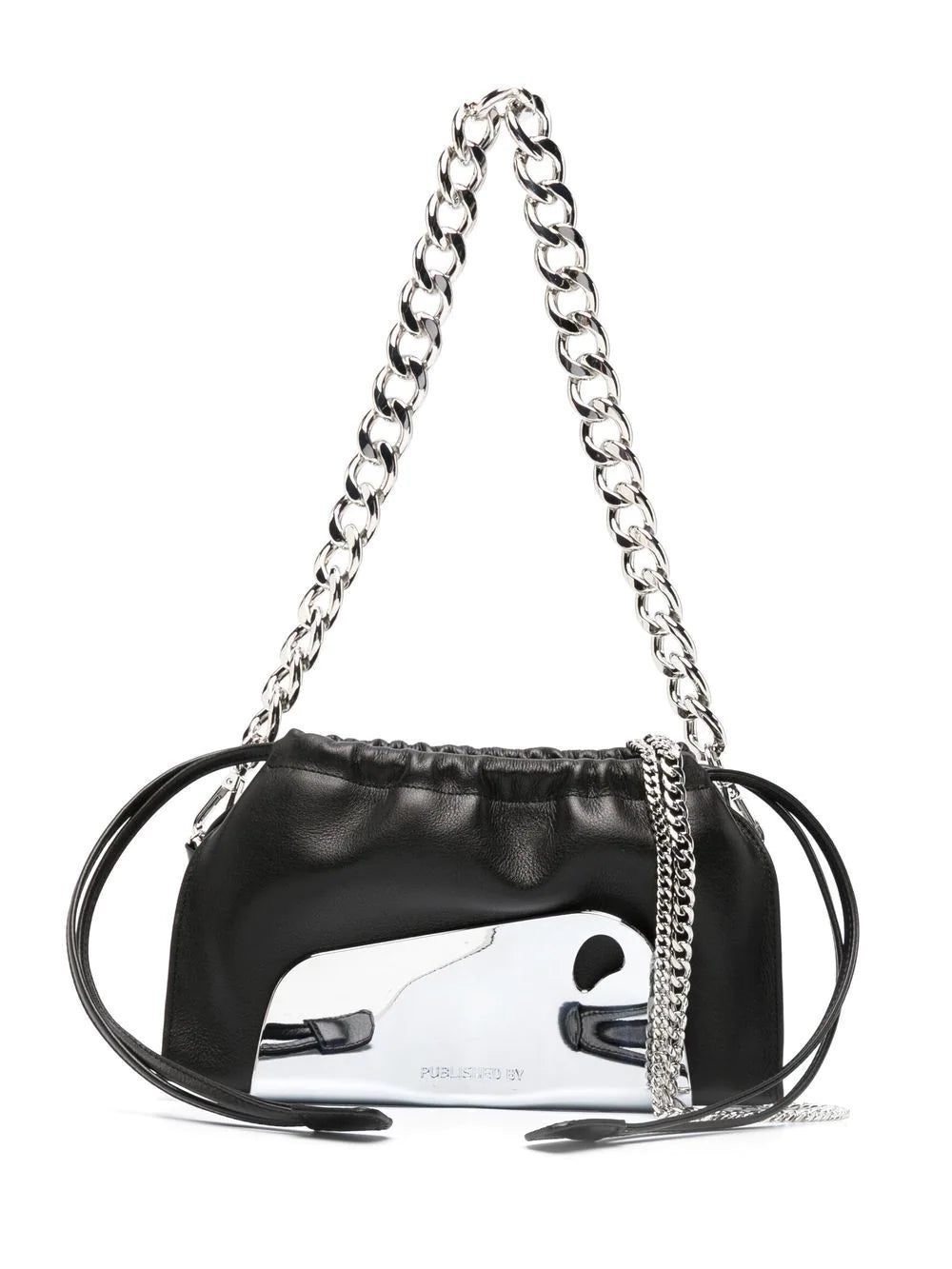 PUBLISHED BY engraved-logo drawstring shoulder bag