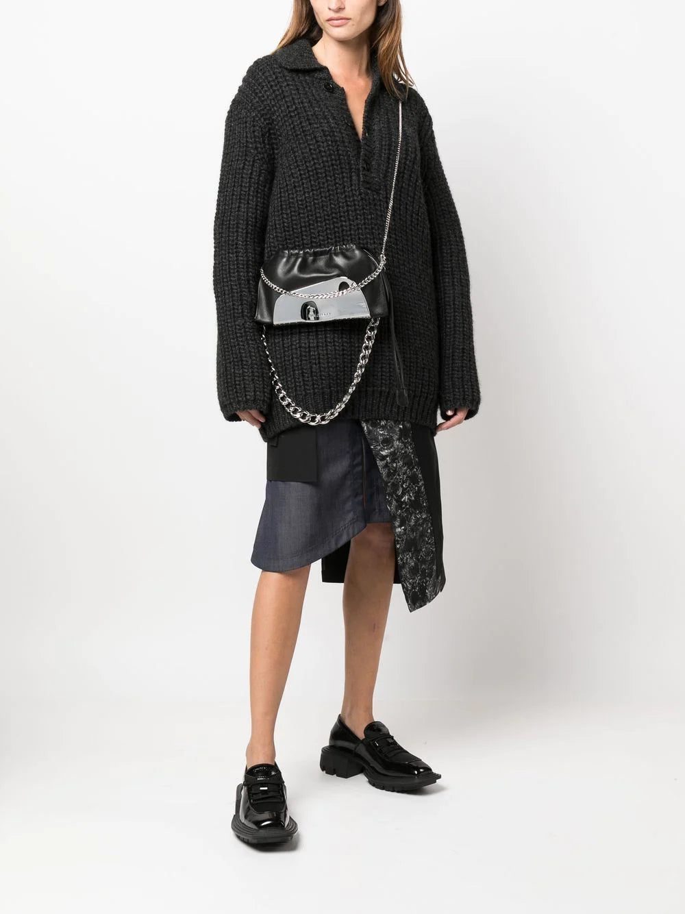 PUBLISHED BY engraved-logo drawstring shoulder bag - Image 2