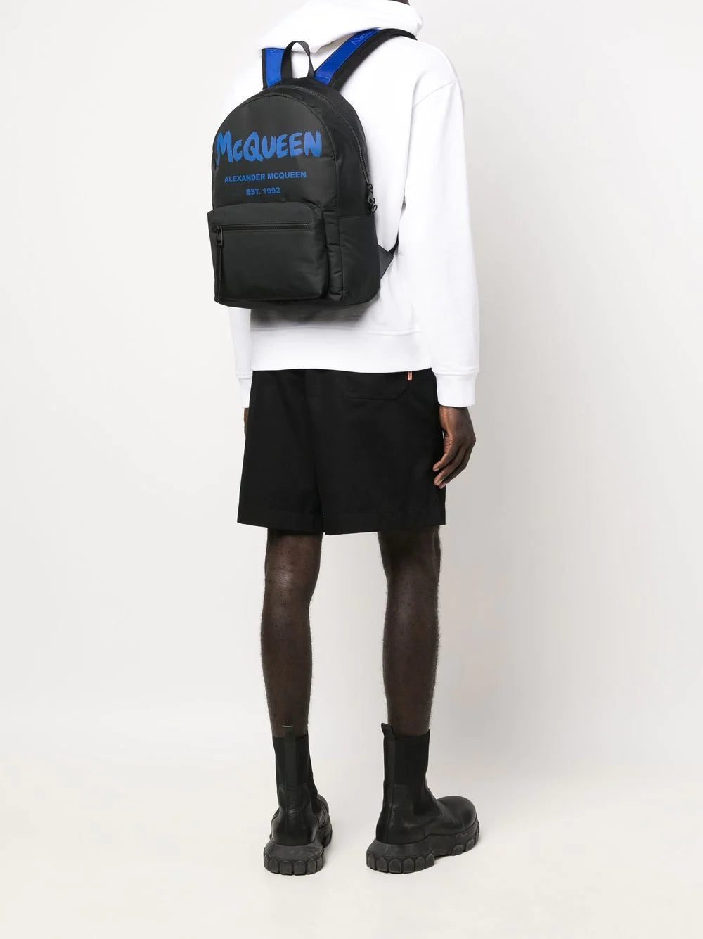 Alexander Mcqueen logo-print two-tone backpack - Image 2