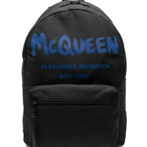 Alexander Mcqueen logo-print two-tone backpack