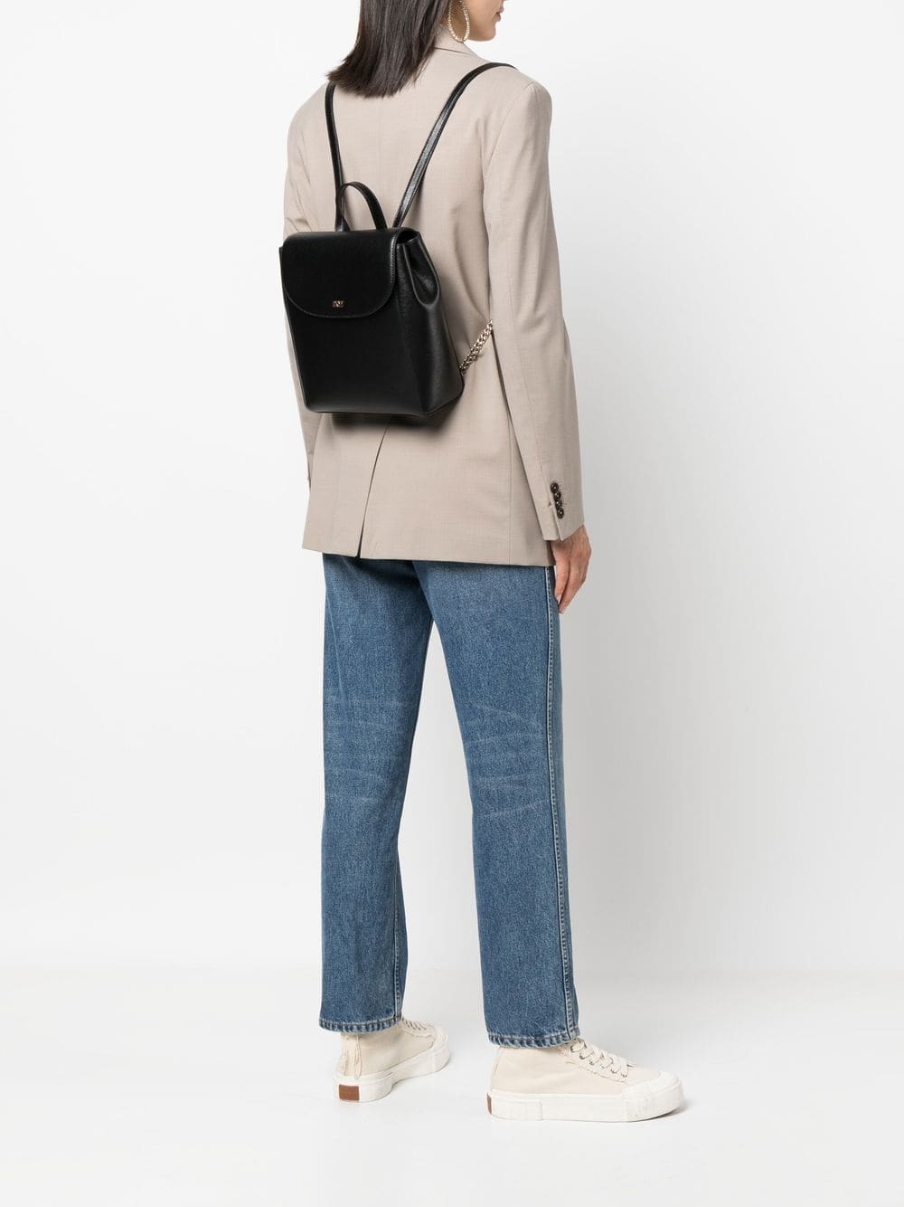 DKNY logo-lettering leather backpack - Image 2