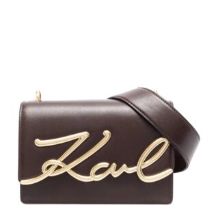 Karl Lagerfeld  K/Signature leather shoulder bag