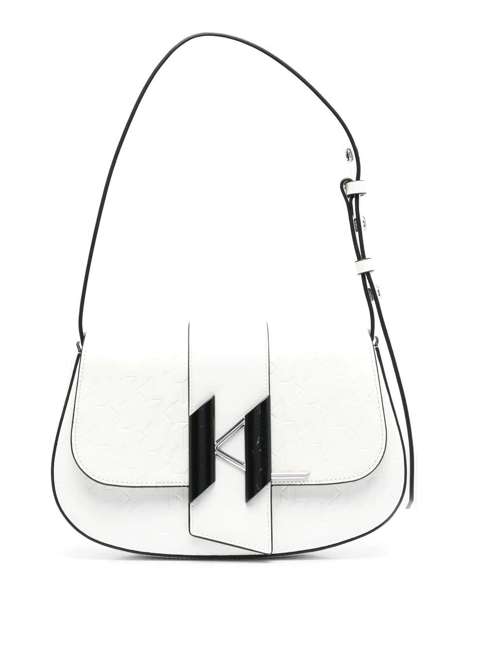 Karl Lagerfeld K/Saddle leather shoulder bag