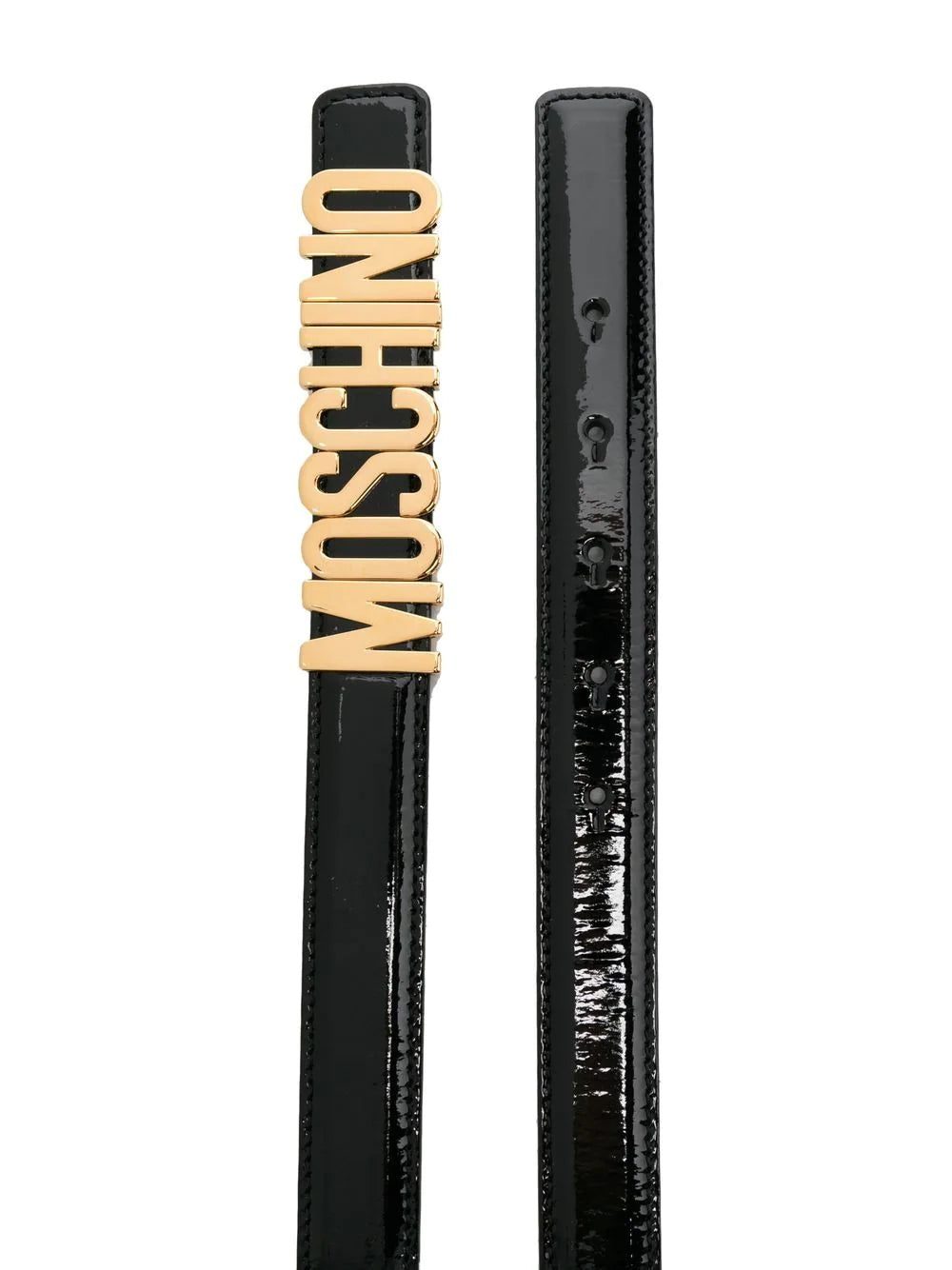 Moschino logo-buckle leather belt - Image 2