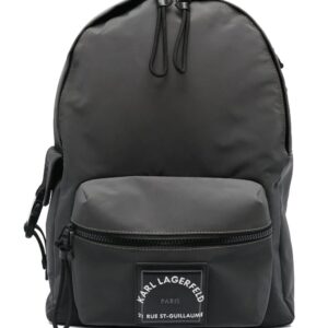 Karl Lagerfeld logo-plaque backpack