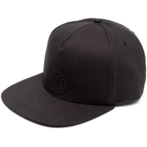 Moncler logo-patch cotton cap