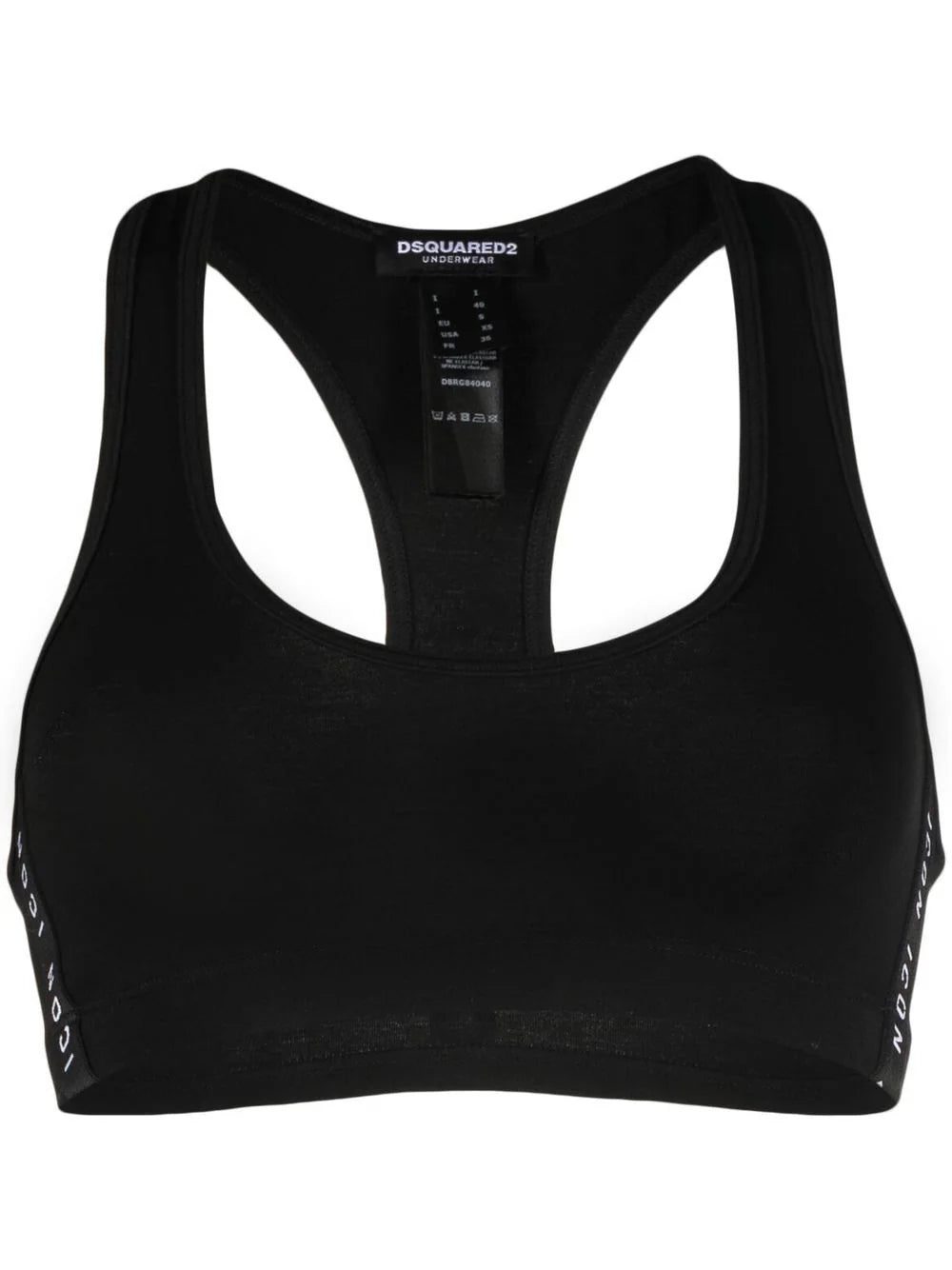 DSQUARED2 logo-print sports-bra