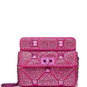 Valentino Garavani small Roman Stud crystal-embellished shoulder bag