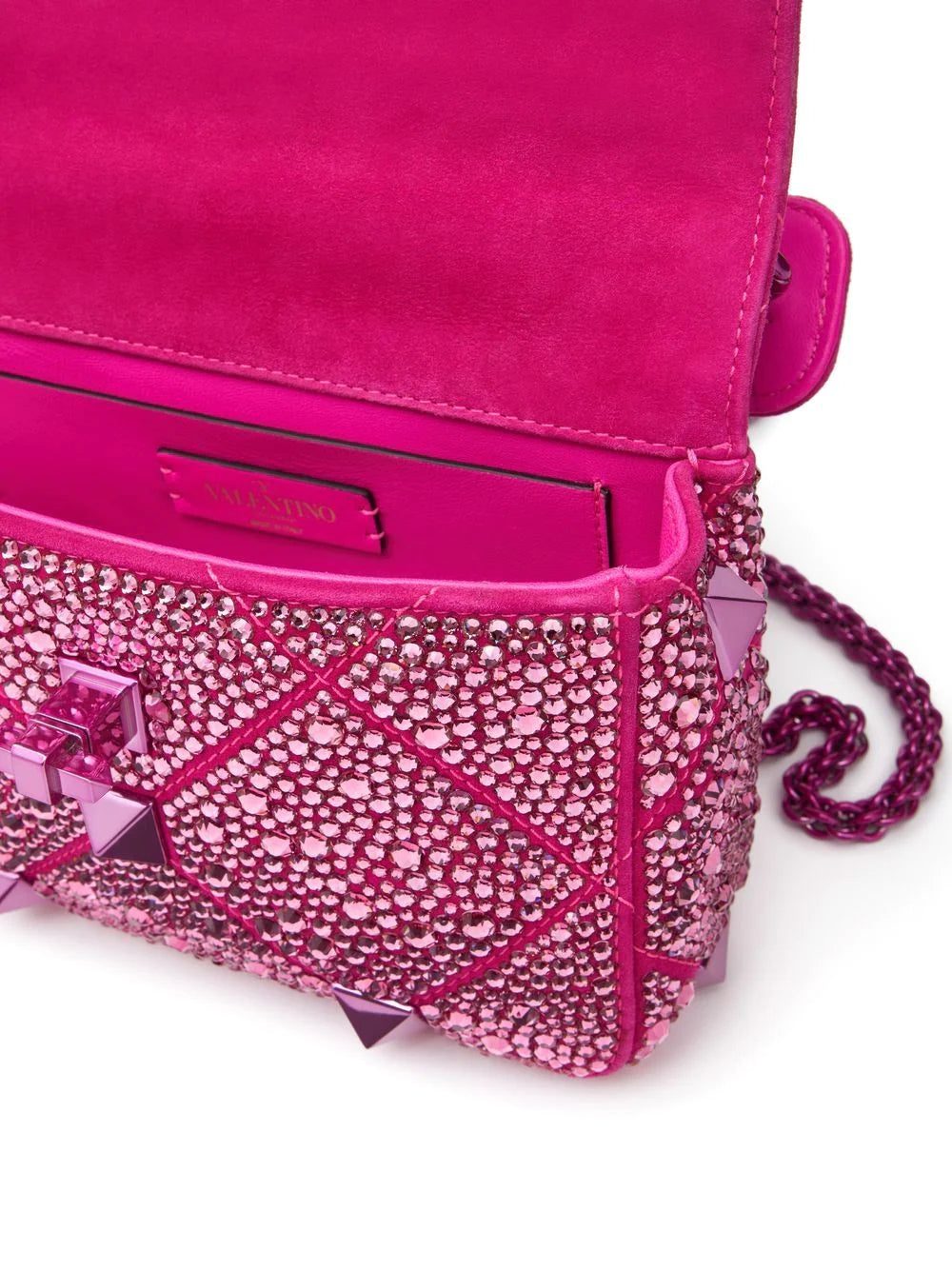 Valentino Garavani small Roman Stud crystal-embellished shoulder bag - Image 2