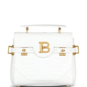 Balmain B-Buzz crocodile-embossed shoulder bag