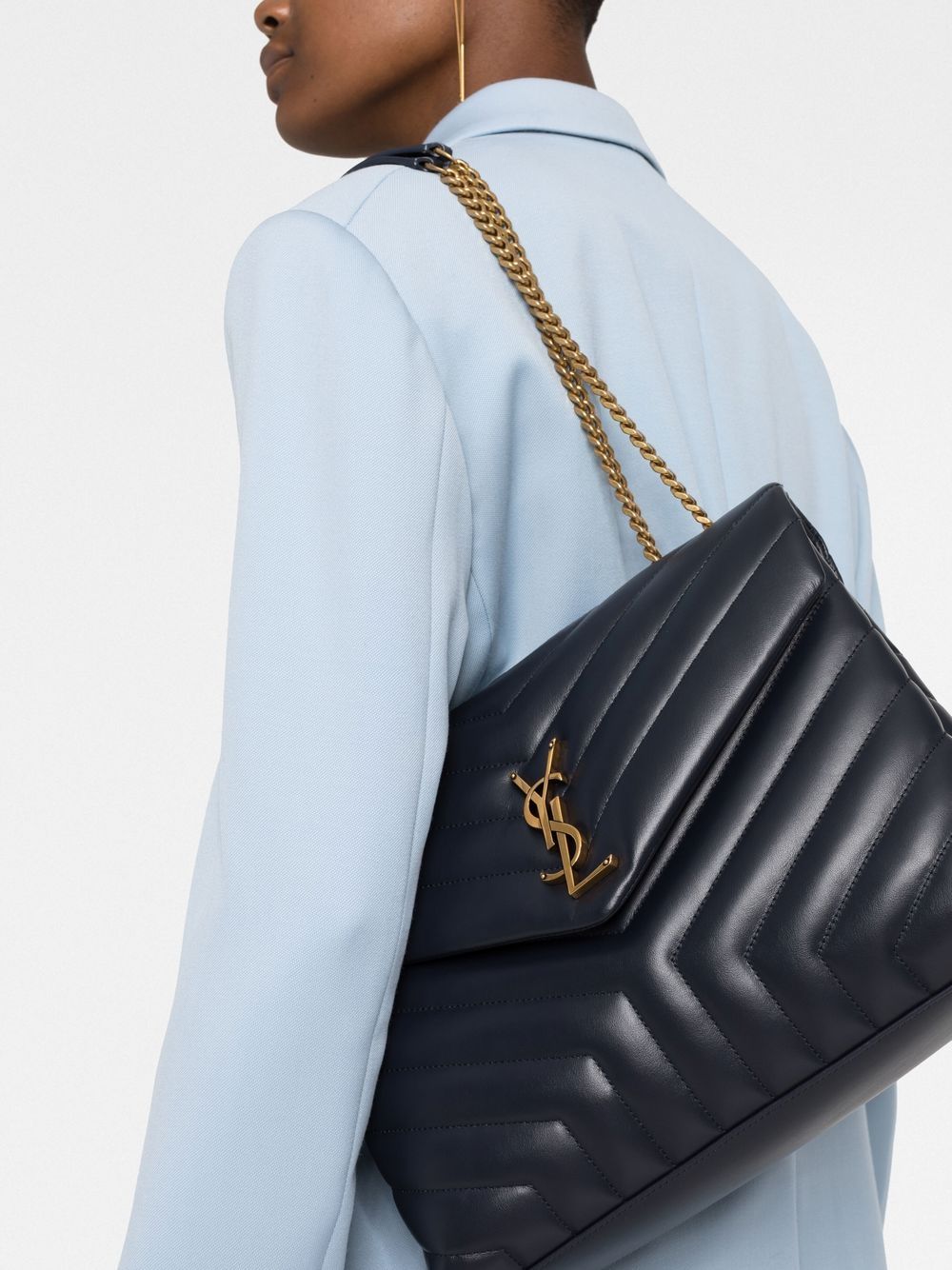 Saint Laurent medium Loulou quilted shoulder bag - Image 3