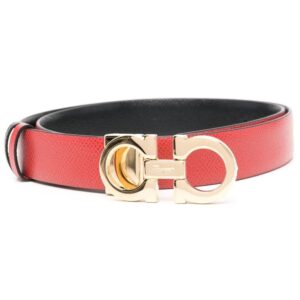 Ferragamo  Gancini-buckle calf leather belt
