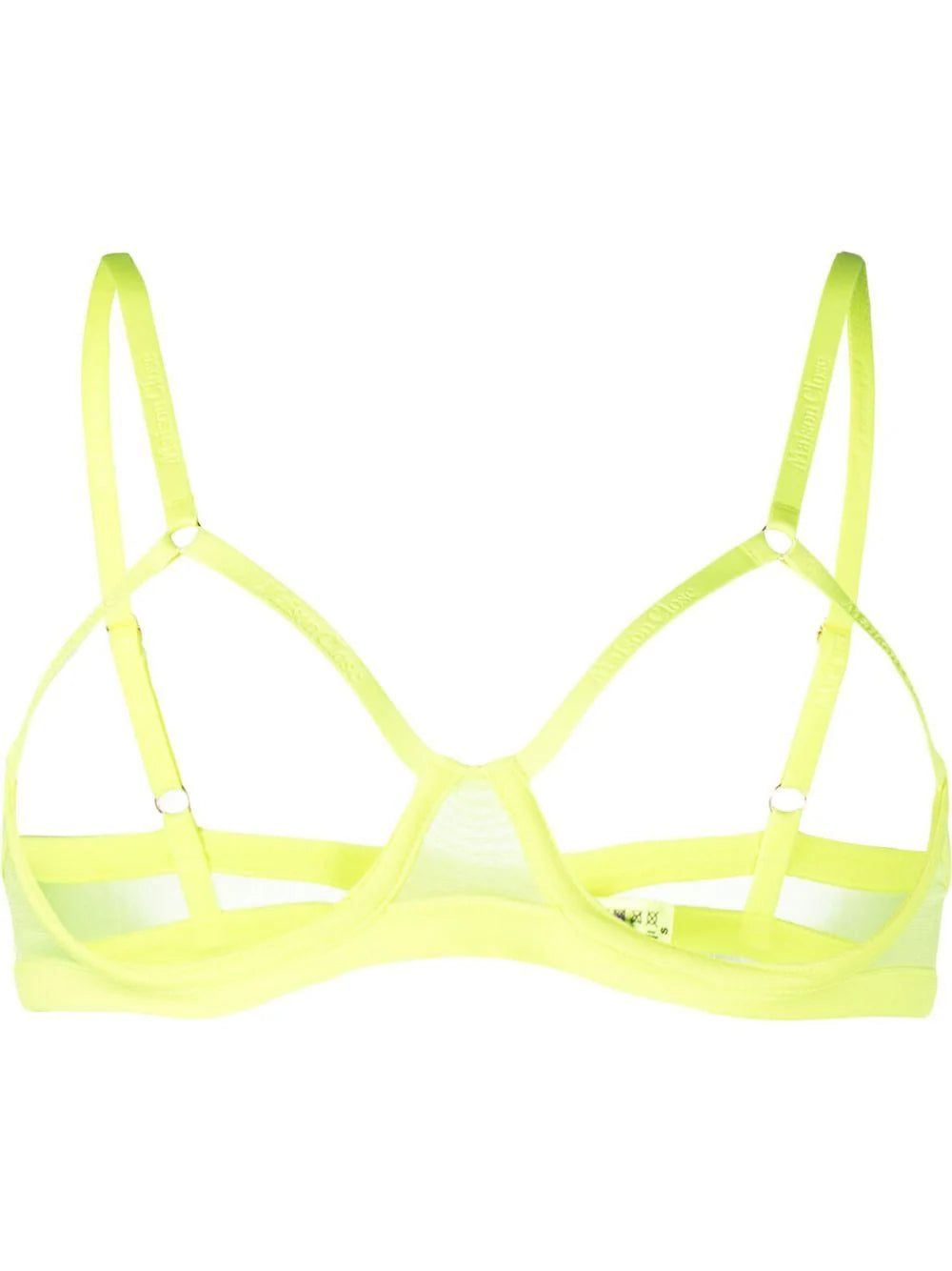 Maison Close logo-motif sheer bra