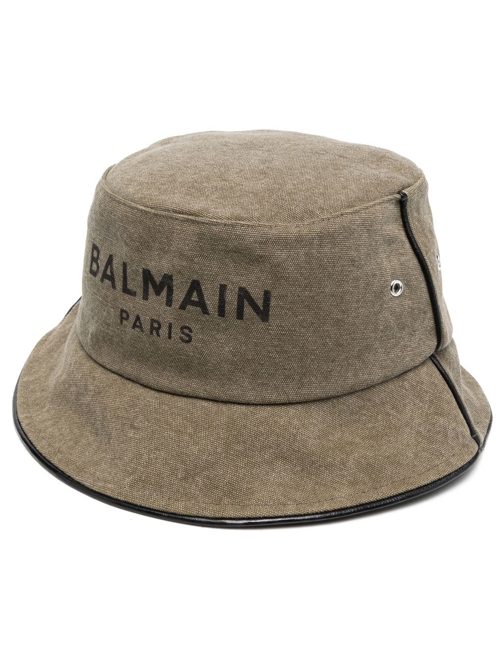 Balmain logo-print bucket hat