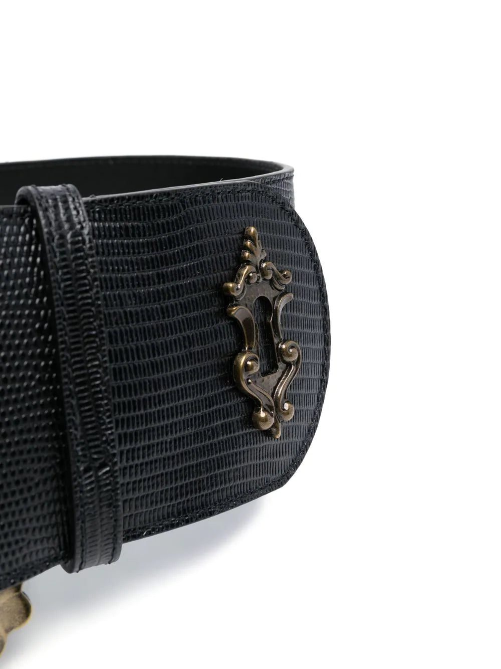 Moschino baroque-buckle detail belt - Image 2