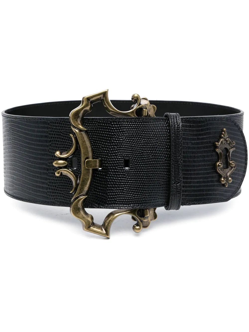 Moschino baroque-buckle detail belt