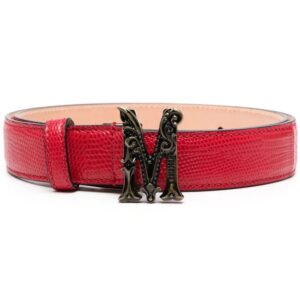 Moschino  logo-buckle fastening belt