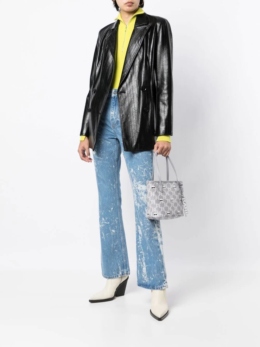 Karl Lagerfeld small K/Ikonik monogram tote bag - Image 2