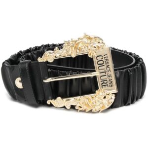 Versace Jeans Couture ornamental-buckle ruched belt