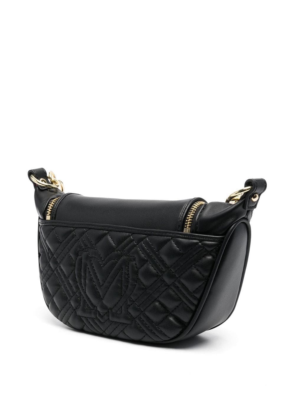 Love Moschino logo-plaque quilted shoulder bag - Image 3