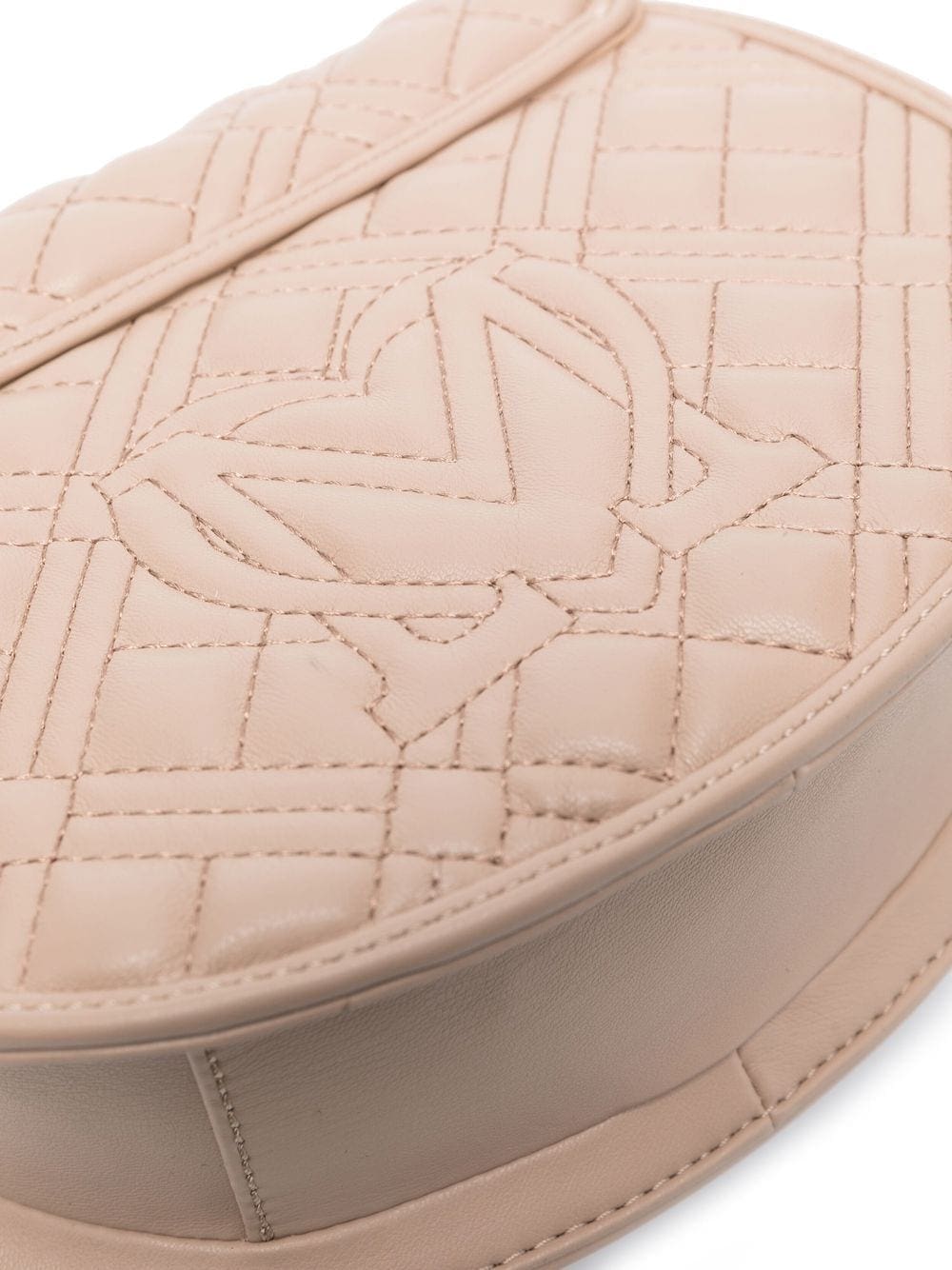 Love Moschino logo-plaque quilted satchel bag - Image 4