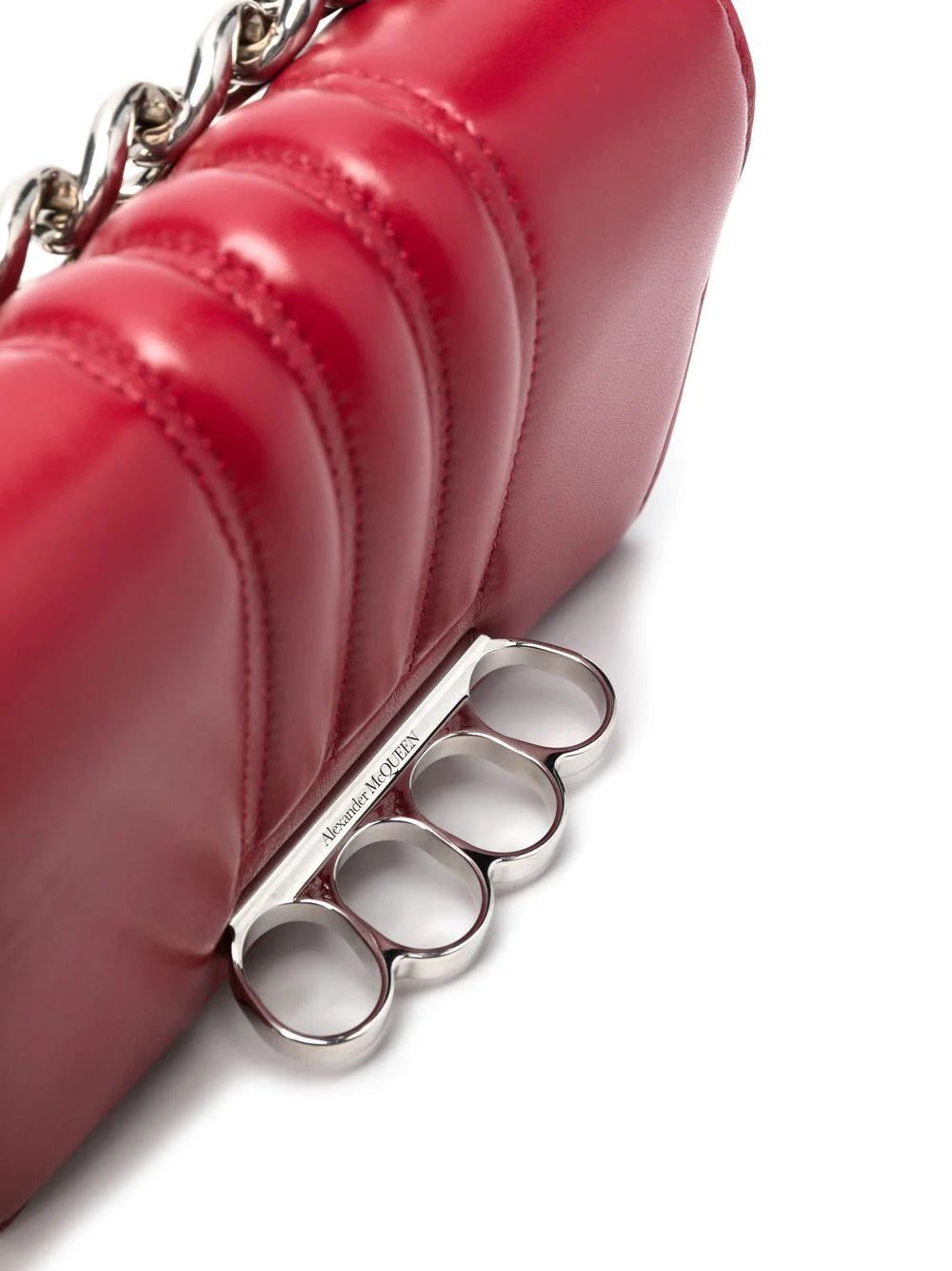 Alexander Mcqueen leather chain-link clutch-bag - Image 4