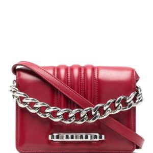 Alexander Mcqueen leather chain-link clutch-bag